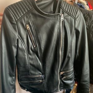 ZARA TRAFALUC faux leather jacket